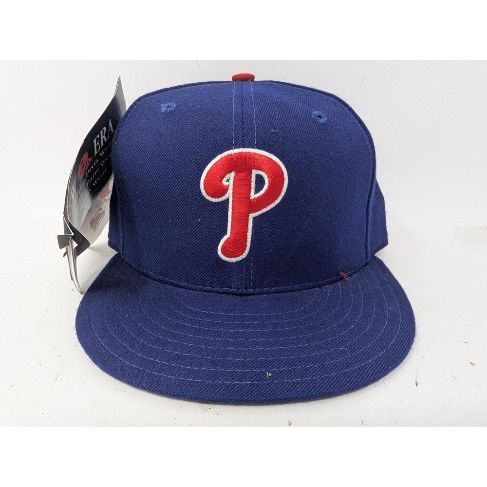 VINTAGE Philadelphia Phillies Hat Cap Fitted Mens 6 7/8 MLB Baseball New Era 90s